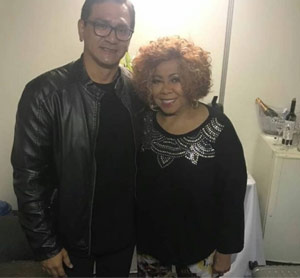 Foto do Saulo Mira junto do Alcione
